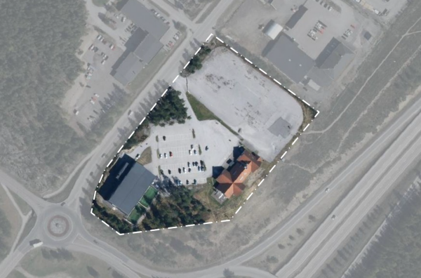 Kartbild över värdshustomten, Vivstamon 1:17