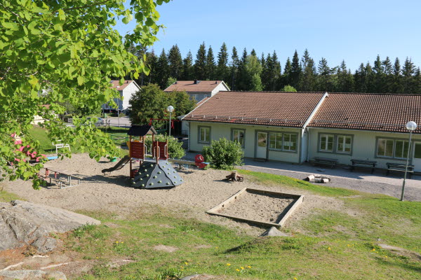 Utomhusmiljön på Furudals förskola.