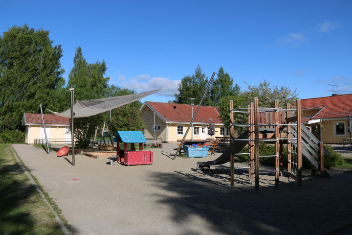 Miljön utomhus på Böleängens förskola.