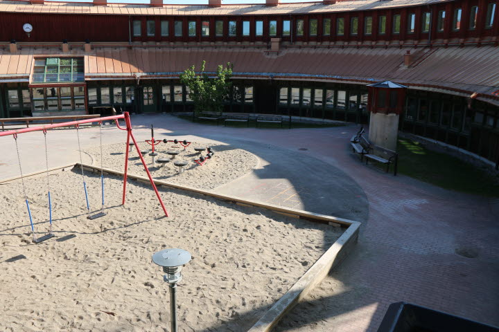 Utomhusmiljön på Laggarbergs skola.