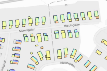 Bilden föreställer ett utdrag ur Solkartan