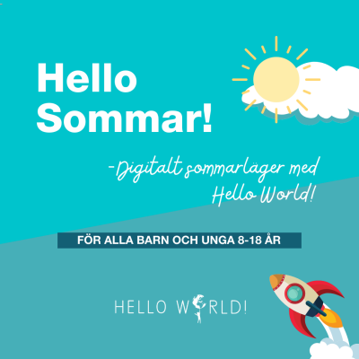 Bilden föreställer en affisch om evenemanget Hello Sommar!