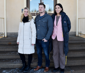 Sara Bergius, Jon Melin och Ulrika Elamari.
