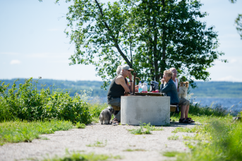 Två personer som möts