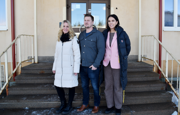 Sara Bergius, Jon Melin och Ulrika Elamari.