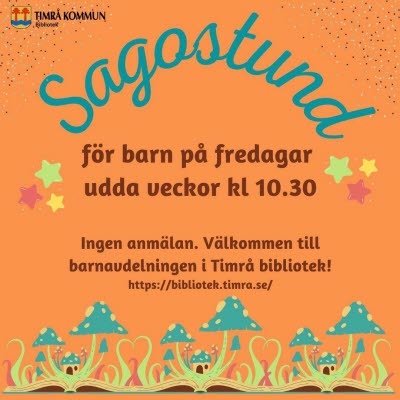 Bilden föreställer en affisch om evenemanget Sagostund