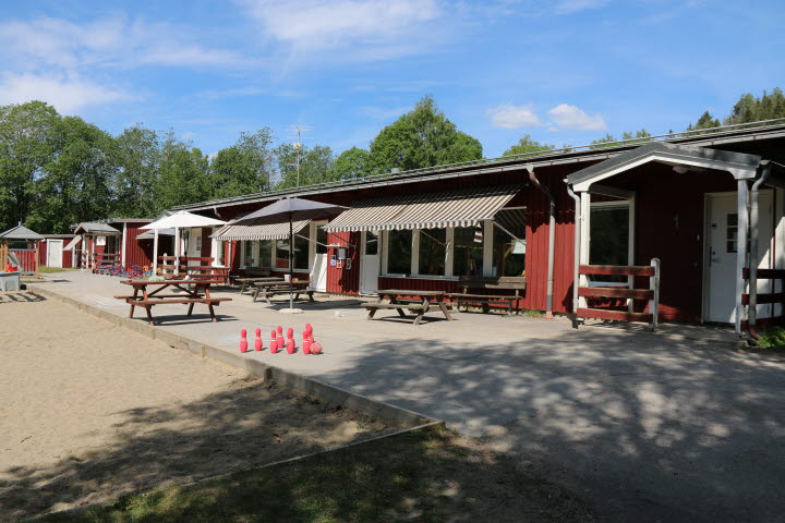 Utomhusmiljön på Timrådalens förskola.