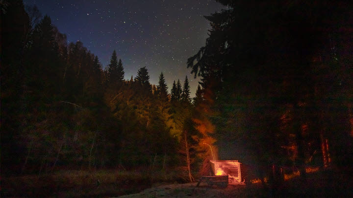 Mjällådalen på kvällen