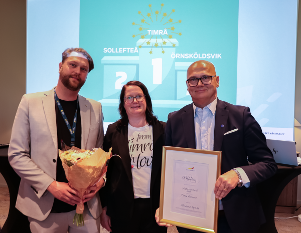 David Forsgren, Christina Eriksson och Tony Andersson på årets rankingsläpp