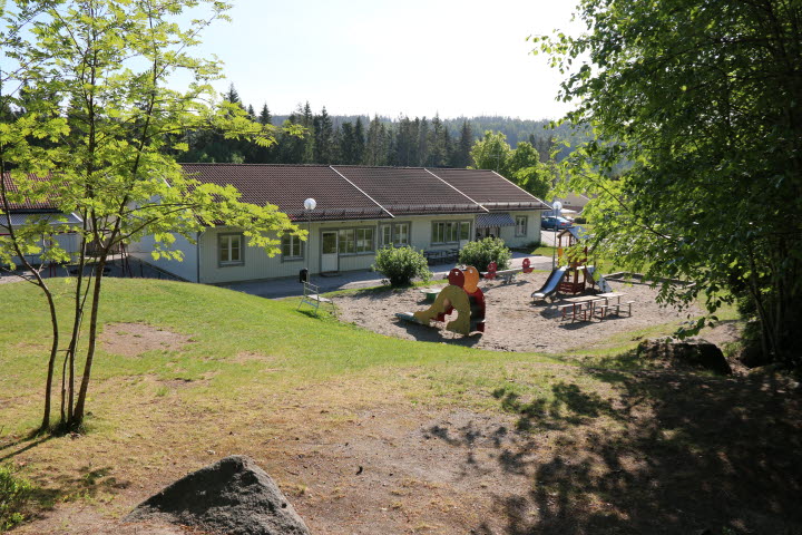 Utomhusmiljön på Furudals förskola.