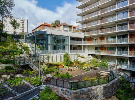 Bilden föreställer bostadsrättsföreningen Viva