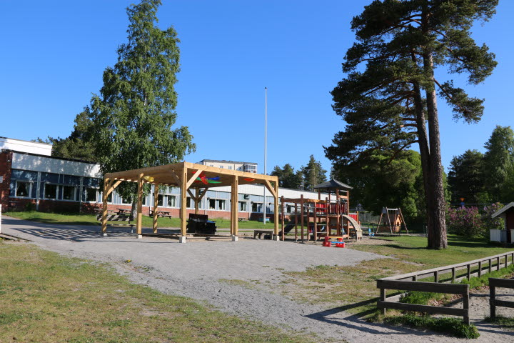 Miljön utomhus på Framnäs förskola.