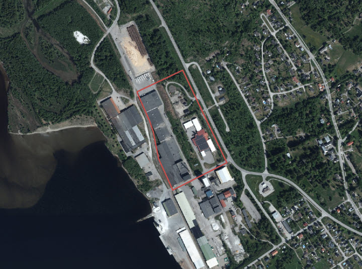 Industriområde i Söråker